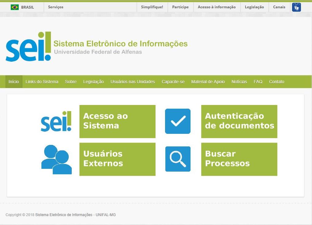 Sei! – Sistema Eletrônico de Informações