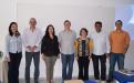 Profa. Jerusa Trevisan, Prof. Pedro Fadini, Profa. Clésia Nascentes, Prof. Célio Wisniewski, Profa. Isarita Martins, Prof. Pedro Luccas e doutorando Adriano Barbosa