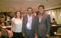 Profa. Eva Burger e Prof. Masaharu com Dr. R. Srinivasan, representante da Universidade VIT da Índia