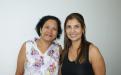 Nova servidora Alzira Maria da Silva com a chefe do Setor de Admissão e Contratos, Kelly Cristina da Cruz Lopes