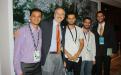 Clibson Santos, Enéas Brum (Imagem), Renan Castro (PIBID Geografia), Hélio Pina (PIBID Geografia), Arthur Credo (Ex-aluno da Geografia UNIFAL-MG e funcionário da Imagem)