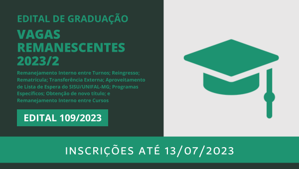 Vagas ramanescentes - 2° Semestre 2023