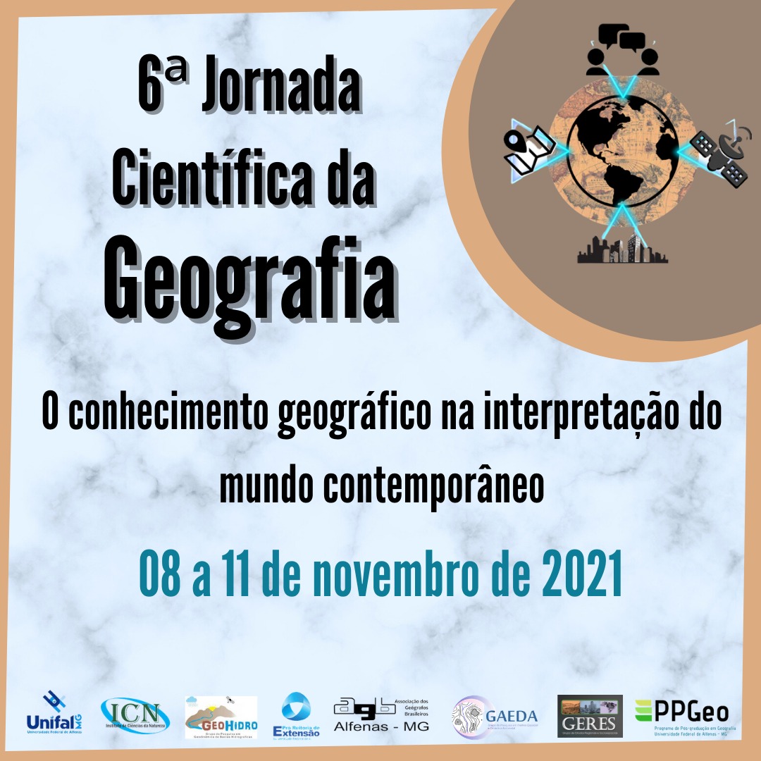 6ª Jornada Científica da Geografia
