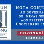Fórum das Instituições de Ensino Superior Públicas de Minas Gerais emite nota conjunta ao governo do estado, aos prefeitos e à sociedade