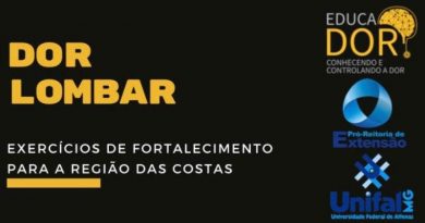 Programa da UNIFAL-MG divulga cartilha com exercícios para a região lombar; conteúdo é gratuito e está disponível em redes sociais