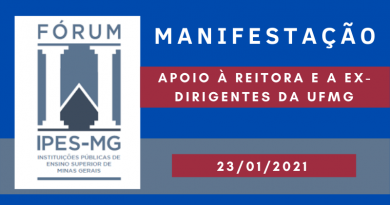 Fórum de reitores e reitoras das instituições públicas de ensino superior de Minas Gerais manifesta apoio à reitora e ex-dirigentes da UFMG