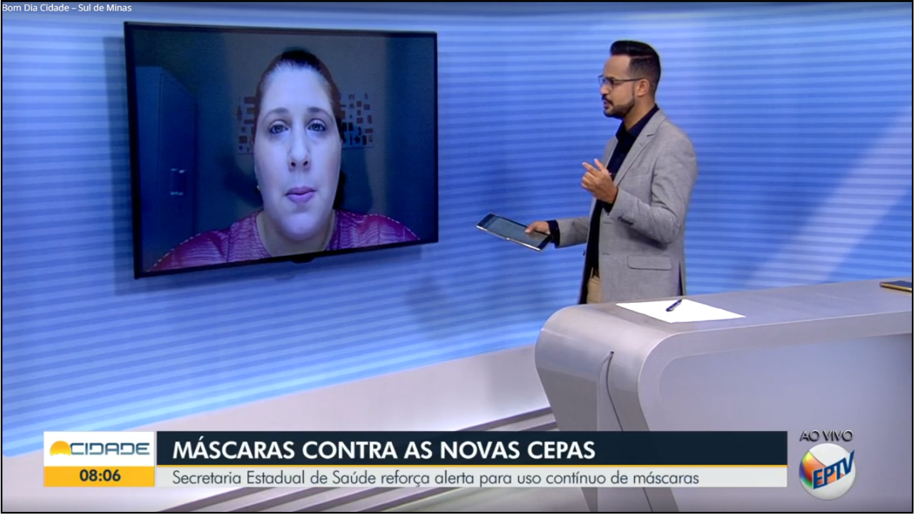 Microbiologista da UNIFAL-MG orienta sobre o uso correto de máscara em entrevista na EPTV – Universidade Federal de Alfenas Microbiologista da UNIFAL-MG orienta sobre o uso correto de máscara em entrevista na EPTV – Universidade Federal de Alfenas