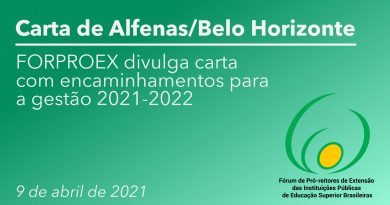 Fórum de Pró-Reitores e Pró-Reitoras de Extensão reafirma compromisso das Universidades na produção de conhecimento científico e tecnológico vinculado às necessidades da sociedade; documento foi criado a partir de debates no 47º Encontro Nacional do Forproex