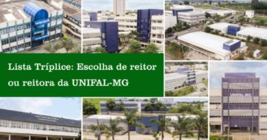 Abertas inscrições para composição da lista tríplice para nomeação de reitor ou reitora da UNIFAL-MG; docentes interessados devem se inscrever no período de 27 a 29/11