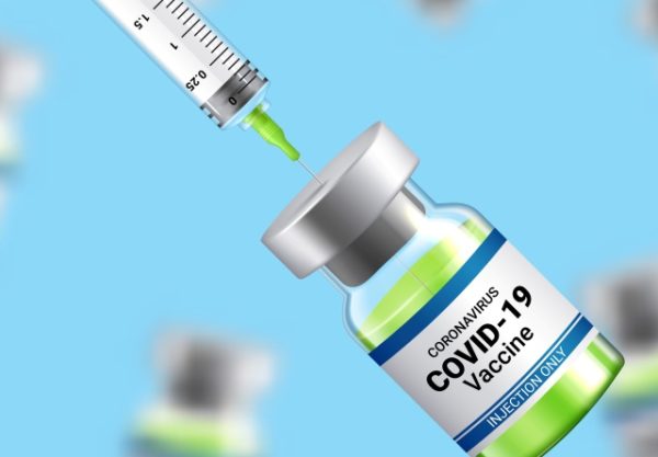 Coronavirus vaccine vector background