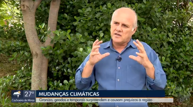 Em reportagem da EPTV, climatologista da UNIFAL-MG explica descontrole climático ocorrido no sul de Minas