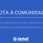 Nota Oficial: UNIFAL-MG manifesta-se contra os atos terroristas ocorridos em Brasília