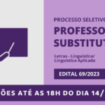Processo Seletivo para professor(a) substituto(a): Letras