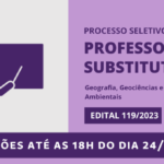 Processo seletivo de professor(a) substituto(a) na área de Geografia, Geociências e Ciências Ambientais