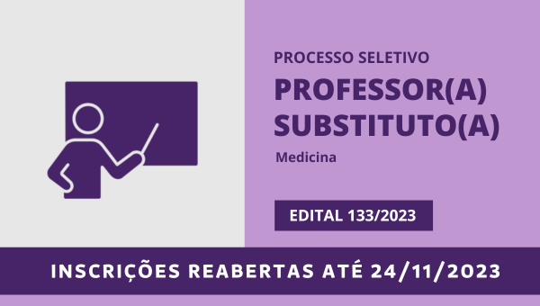 Processo seletivo para professor substituto recebe inscrições de