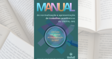 UNIFAL-MG publica segunda edição do Manual de Normalização para apresentação de Trabalhos Acadêmicos