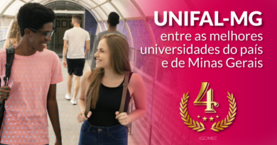 Nota do MEC posiciona a UNIFAL-MG em lugar de destaque entre as melhores universidades do país