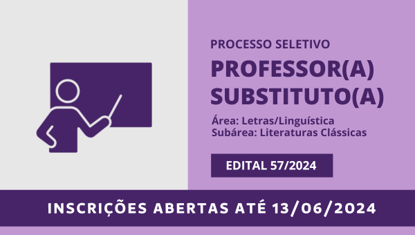 Seleção de professor(a) substituto(a) na área de Letras/Linguística