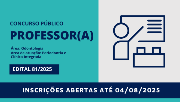 Concurso Público para professor(a) de Odontologia