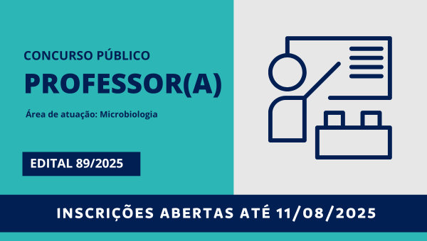 Concurso Público para professor(a) na área de atuação em Microbiologia