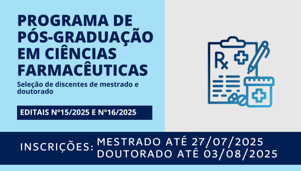 Mestrado e doutorado em Ciências Farmacêuticas