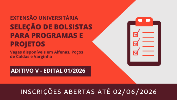 Seleção de bolsistas de extensão e cultura – Aditivo V