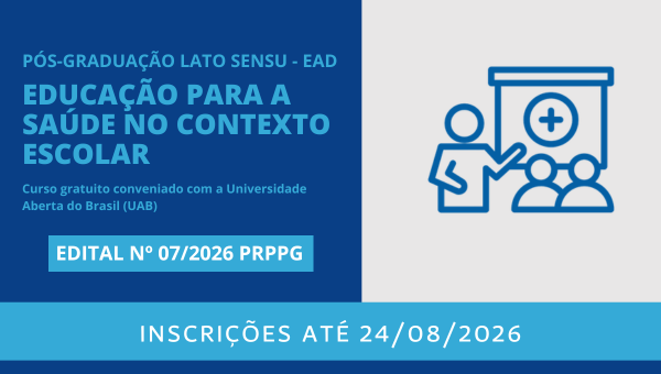 Curso gratuito de pós-graduação lato sensu, a distância, em Educação para a Saúde no Contexto Escolar