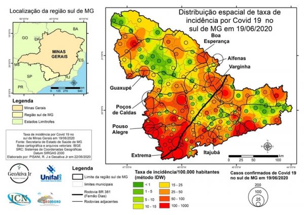 Acompanhe o monitoramento de casos de Covid-19 na região sul de Minas