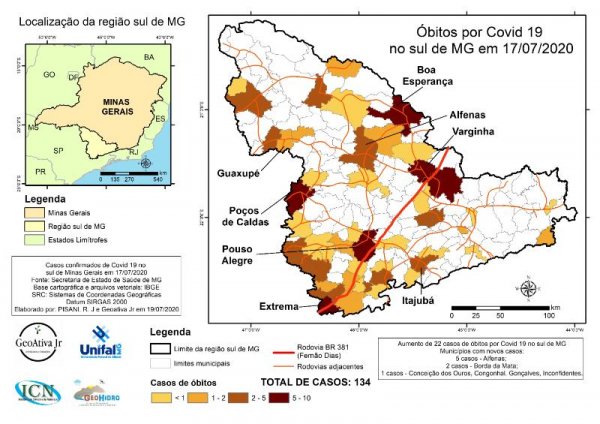 Acompanhe o monitoramento de casos de Covid-19 na região sul de Minas 