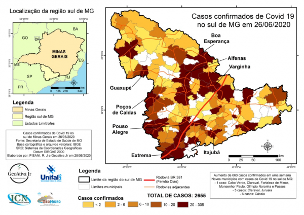 Acompanhe o monitoramento de casos de Covid-19 na região sul de Minas