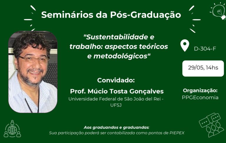 Seminários da Pós-Graduação – 29 de maio de 2025