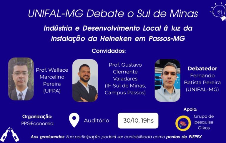 UNIFAL-MG Debate o Sul de Minas (30/10)