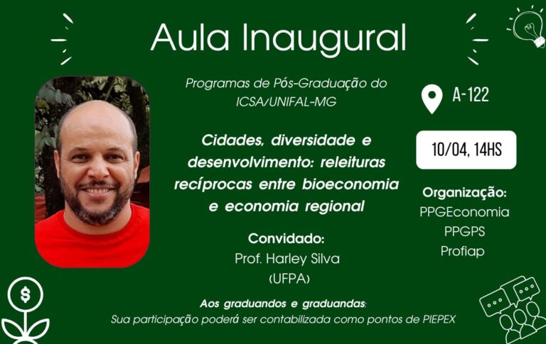 Aula inaugural da pós-graduação (10/04)