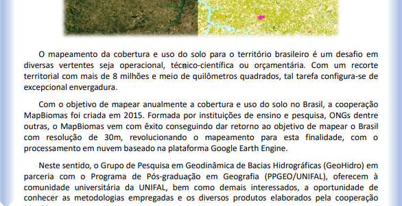 Palestra sobre cobertura e uso de solo no Brasil