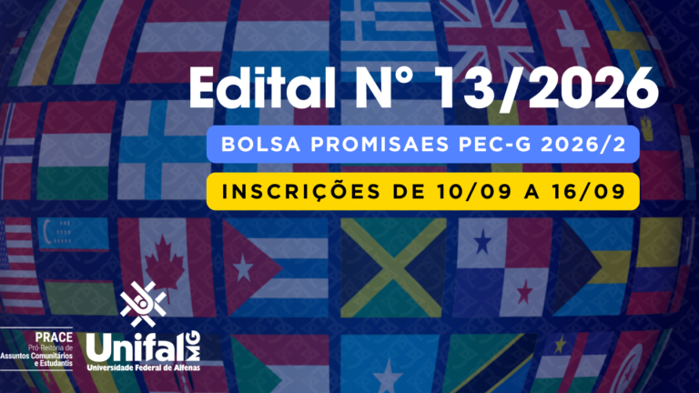 Edital Nº 13/2026 – Bolsa Promisaes PEC-G 2026/2